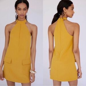 NEW Anthropologie Mare Mare Halter Shift Mini Dress M